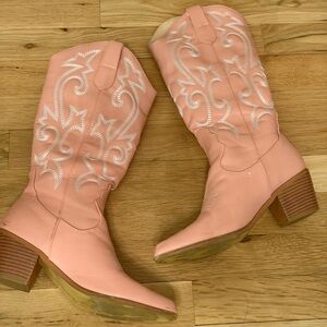 Pink Western Cowboy Boots